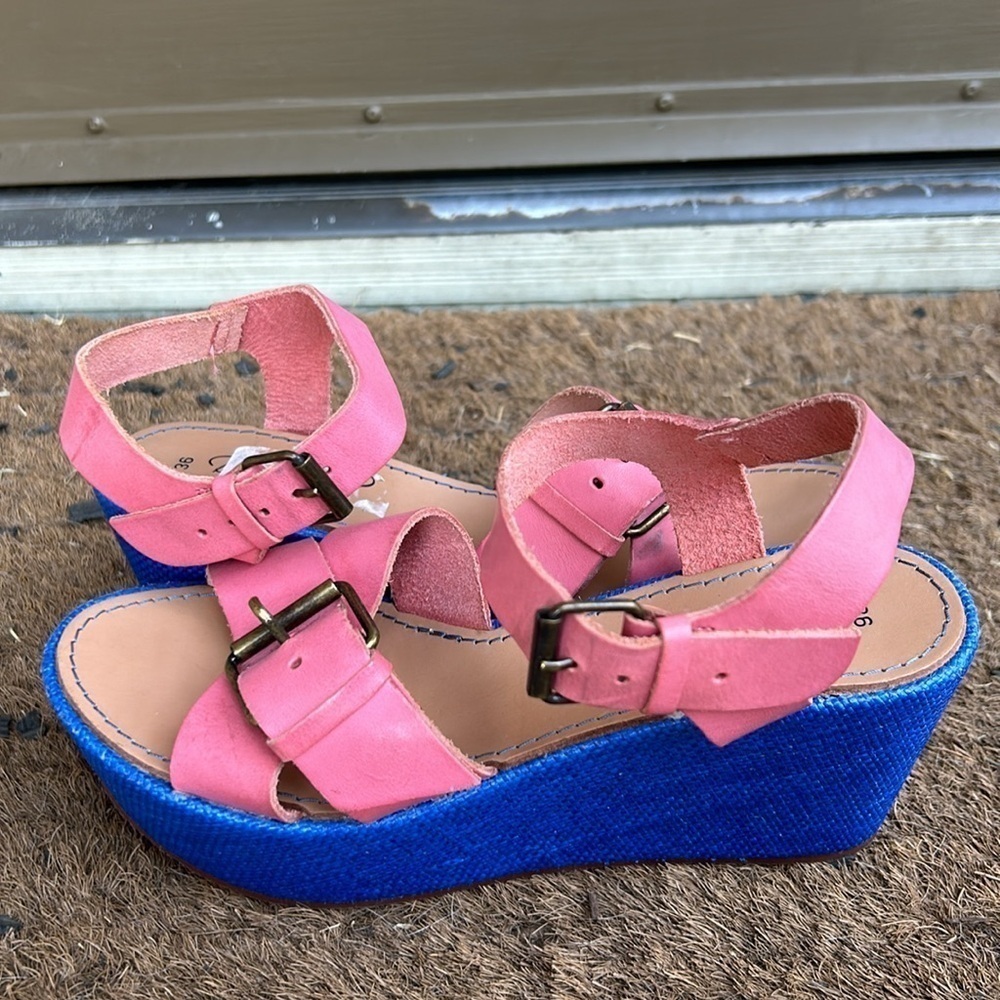Demarche Sandals Made in Italy Rare Summer Luxury Feminine Shoes Sz 36 Colorful - Picture 6 of 9